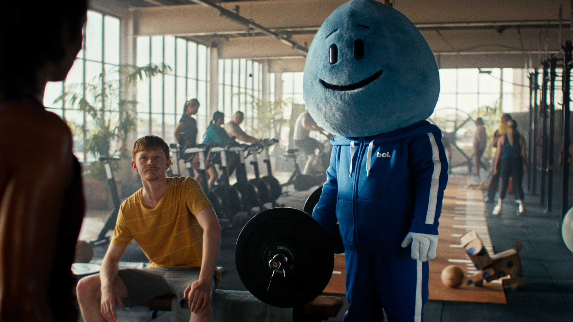 Billie in een sportschool
